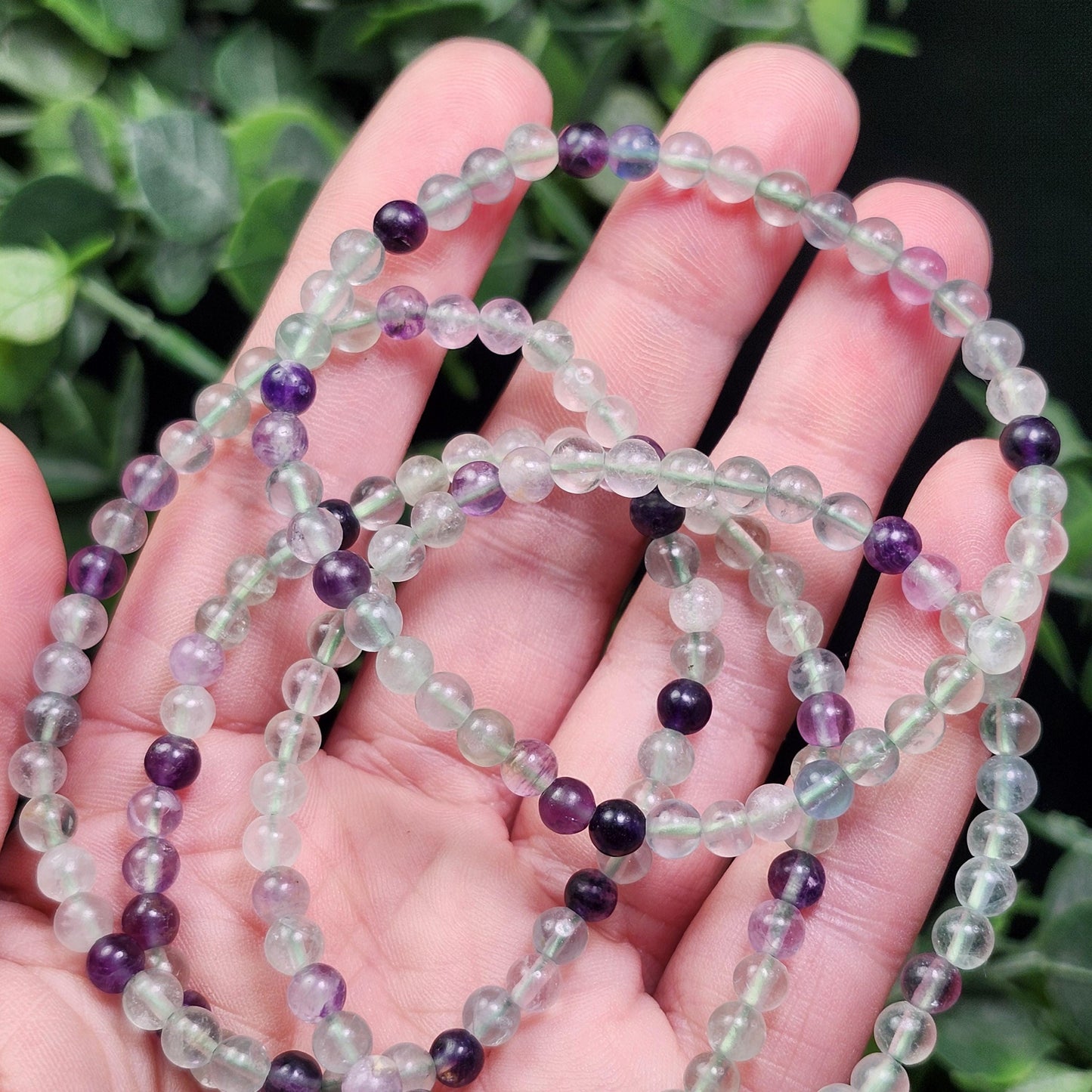 UV Reactive Rainbow Fluorite Bracelet