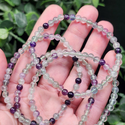 UV Reactive Rainbow Fluorite Bracelet