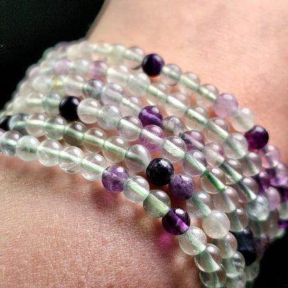 UV Reactive Rainbow Fluorite Bracelet