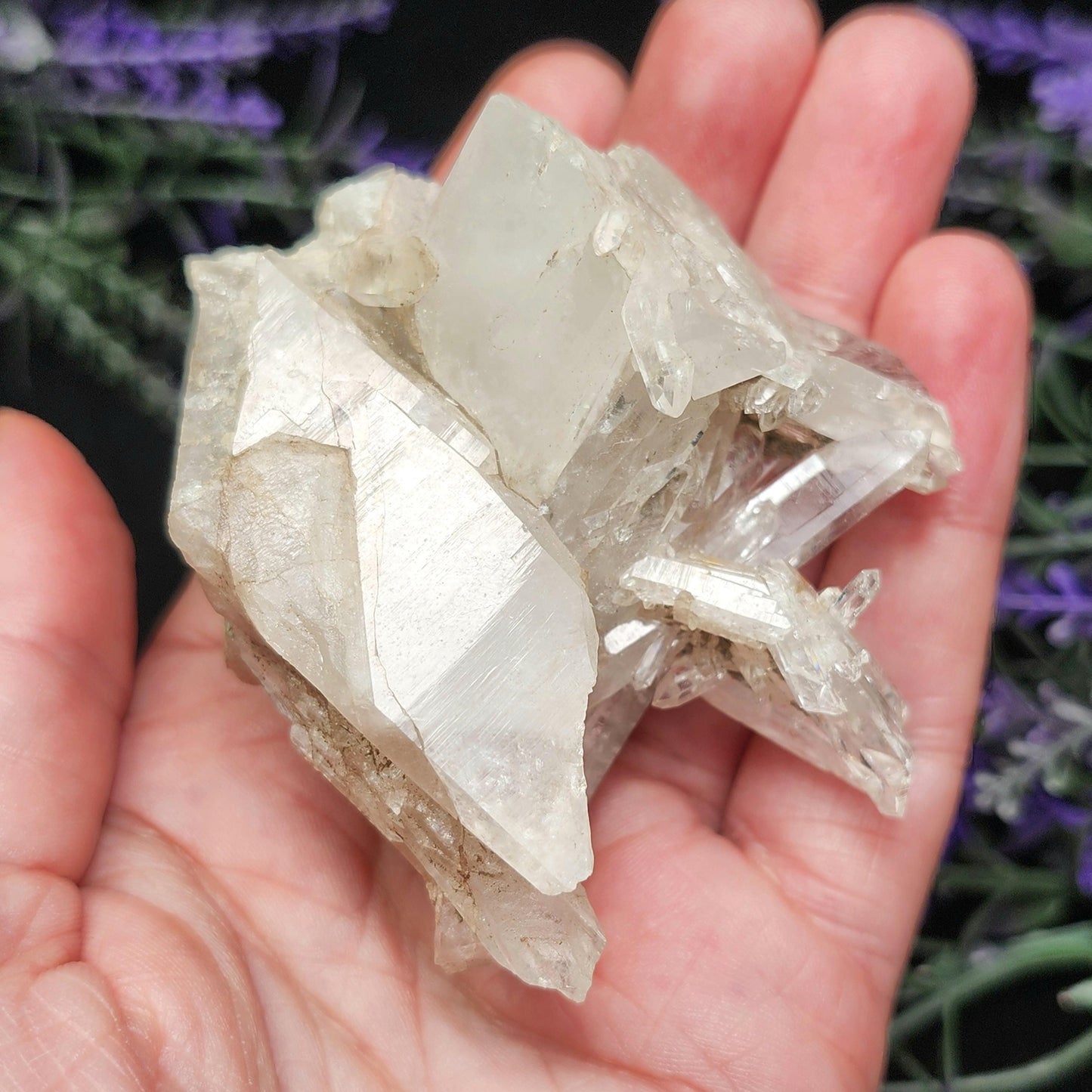 Lemurian Quartz Cluster 120g