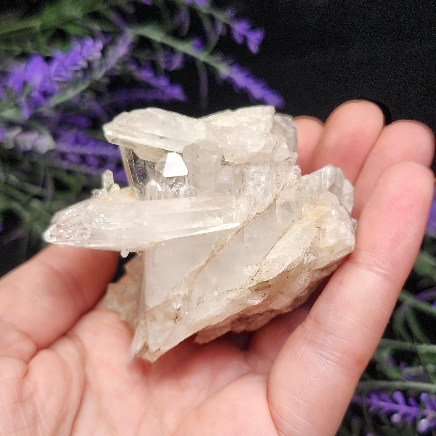 Lemurian Quartz Cluster 120g