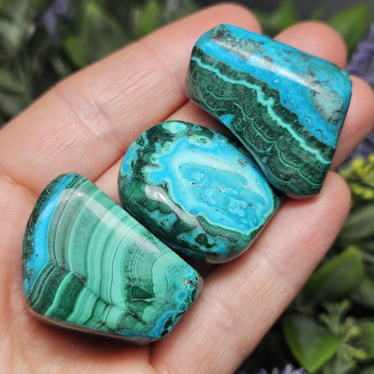 Malachite Chrysocolla Tumbled