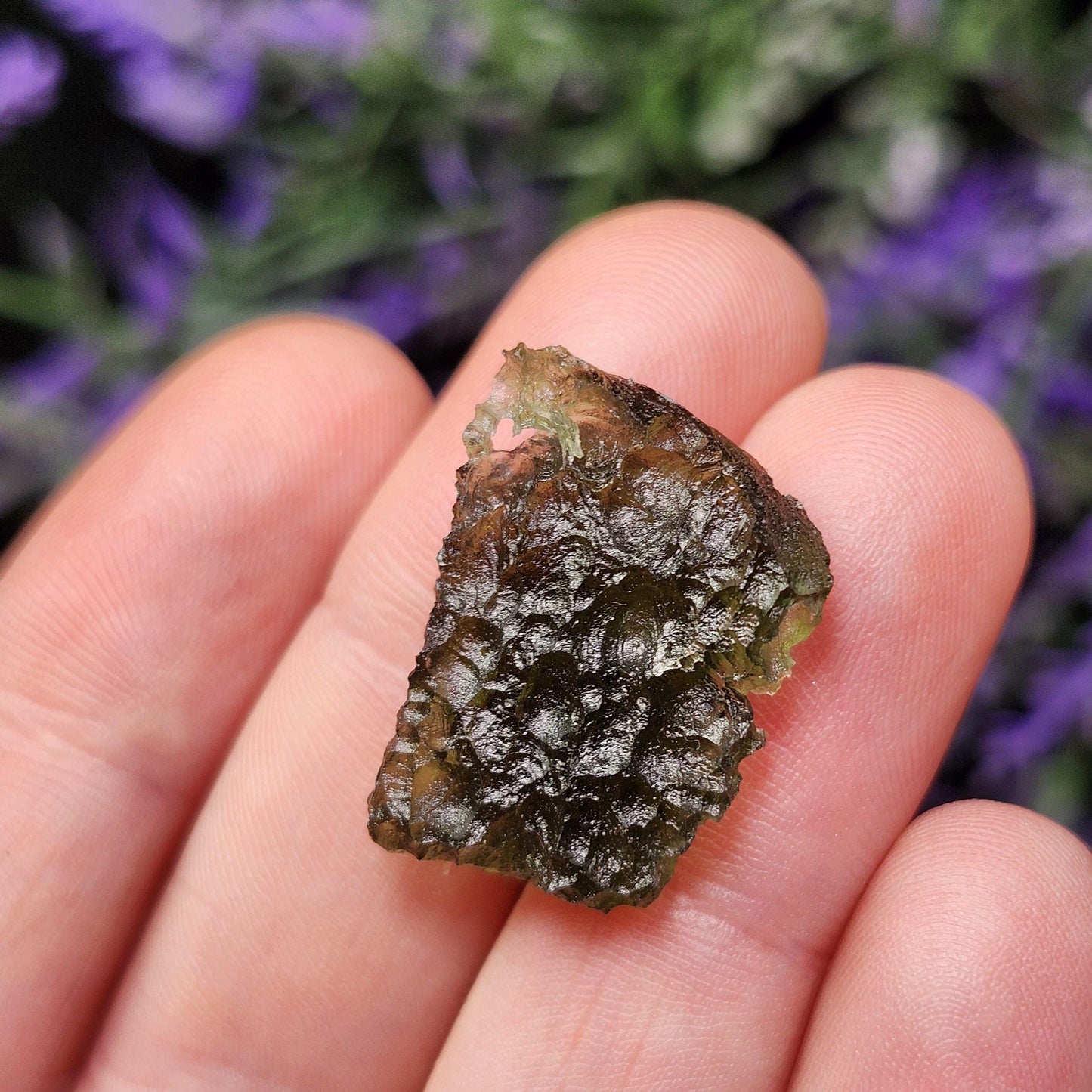 Moldavite with Natural HOLE