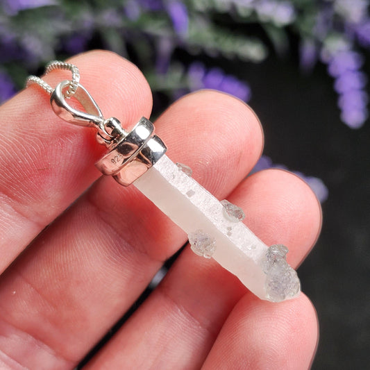 Inner Mongolia Fluorite Quartz Pendant