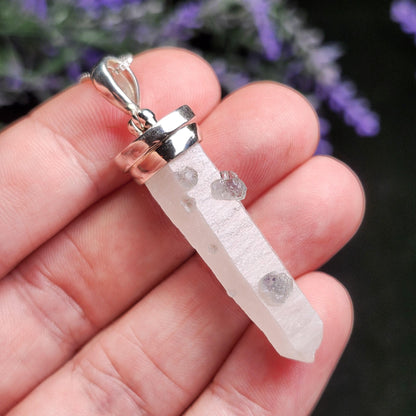 Inner Mongolia Fluorite Quartz Pendant