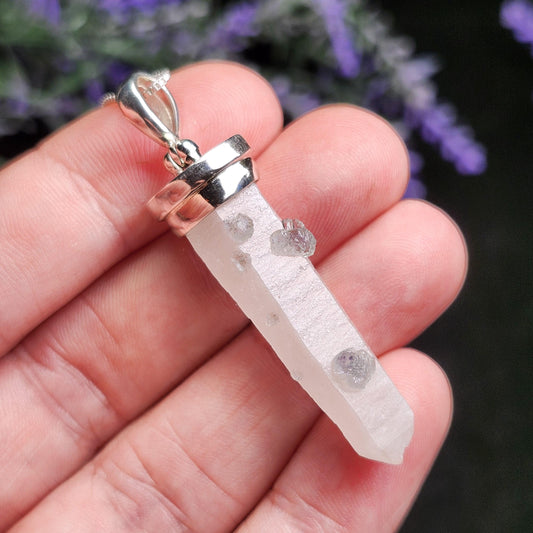 Inner Mongolia Fluorite Quartz Pendant