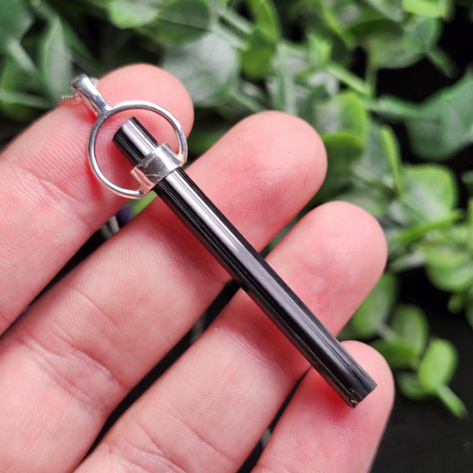 Angel Chime Black Tourmaline Pendant