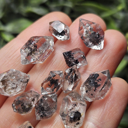 Black Herkimer Diamond with ANTHRAXOLITE