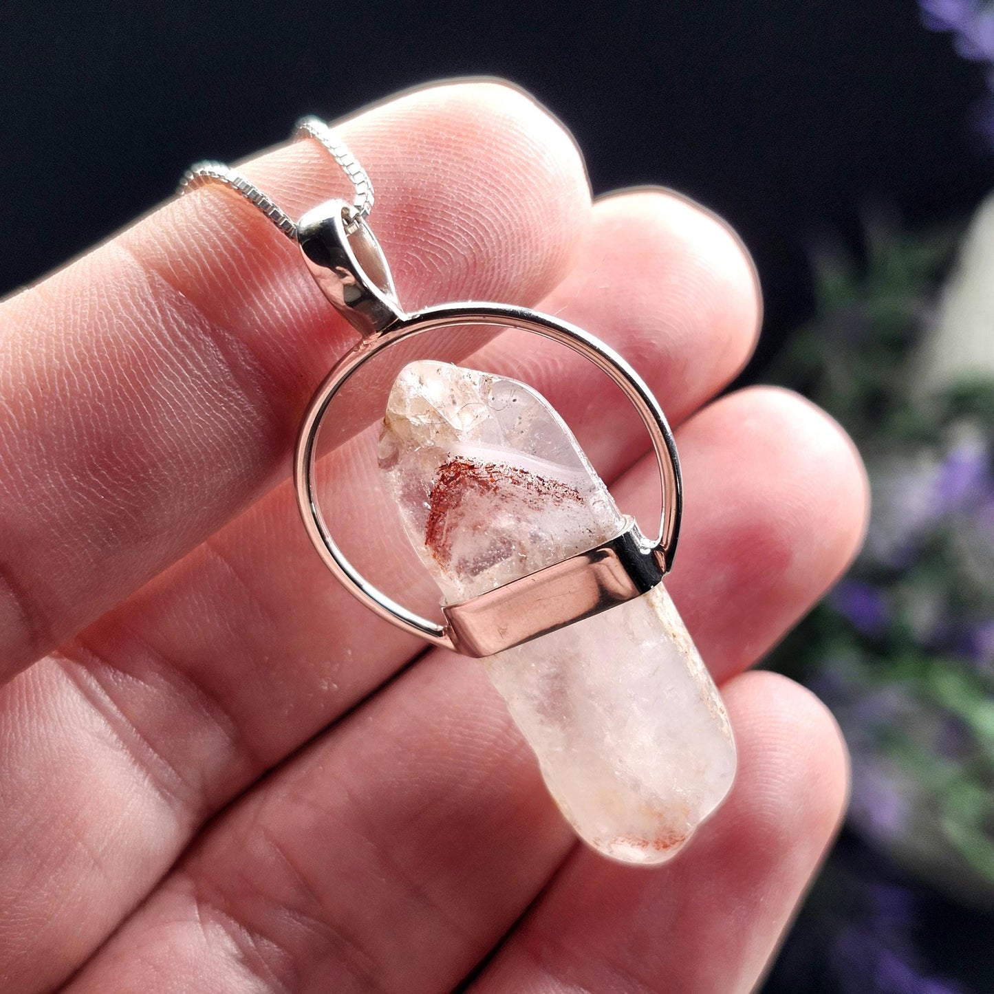 Red Phantom Quartz Pendant