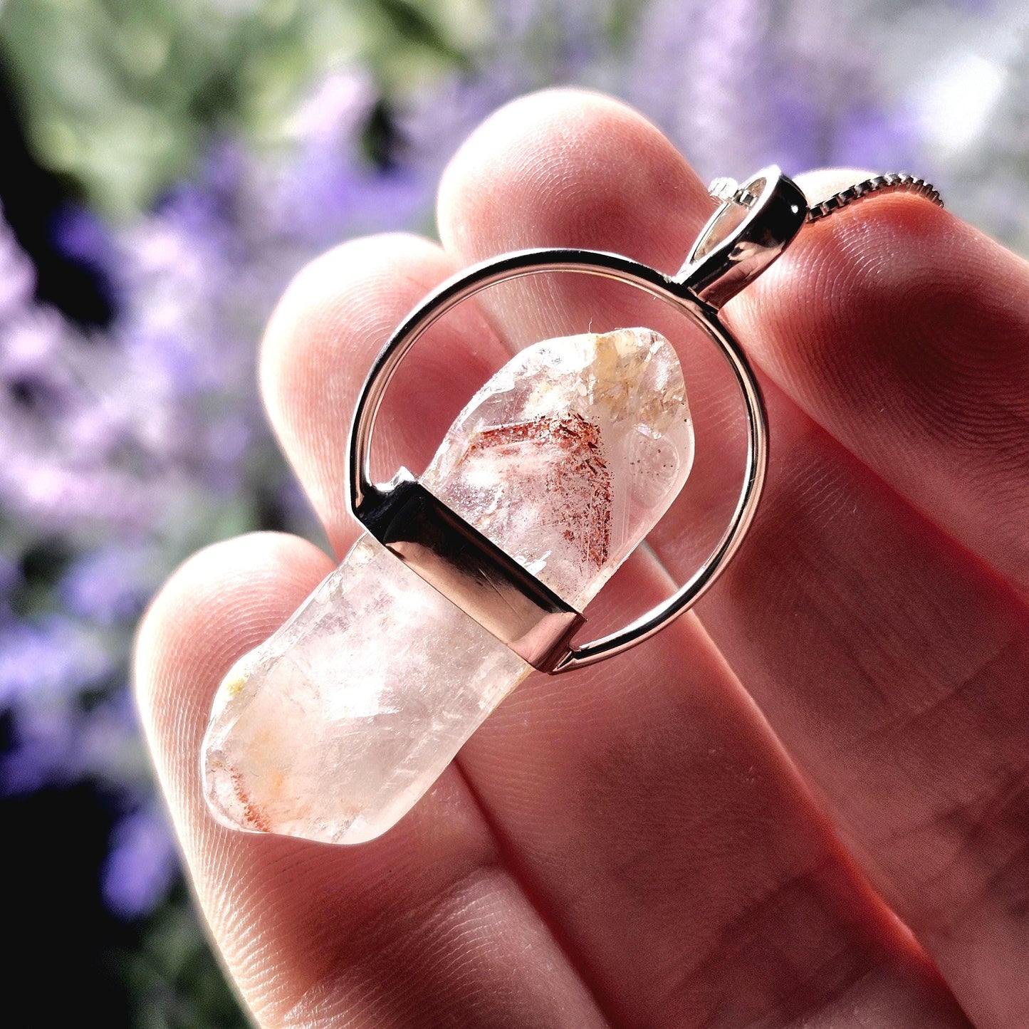 Red Phantom Quartz Pendant