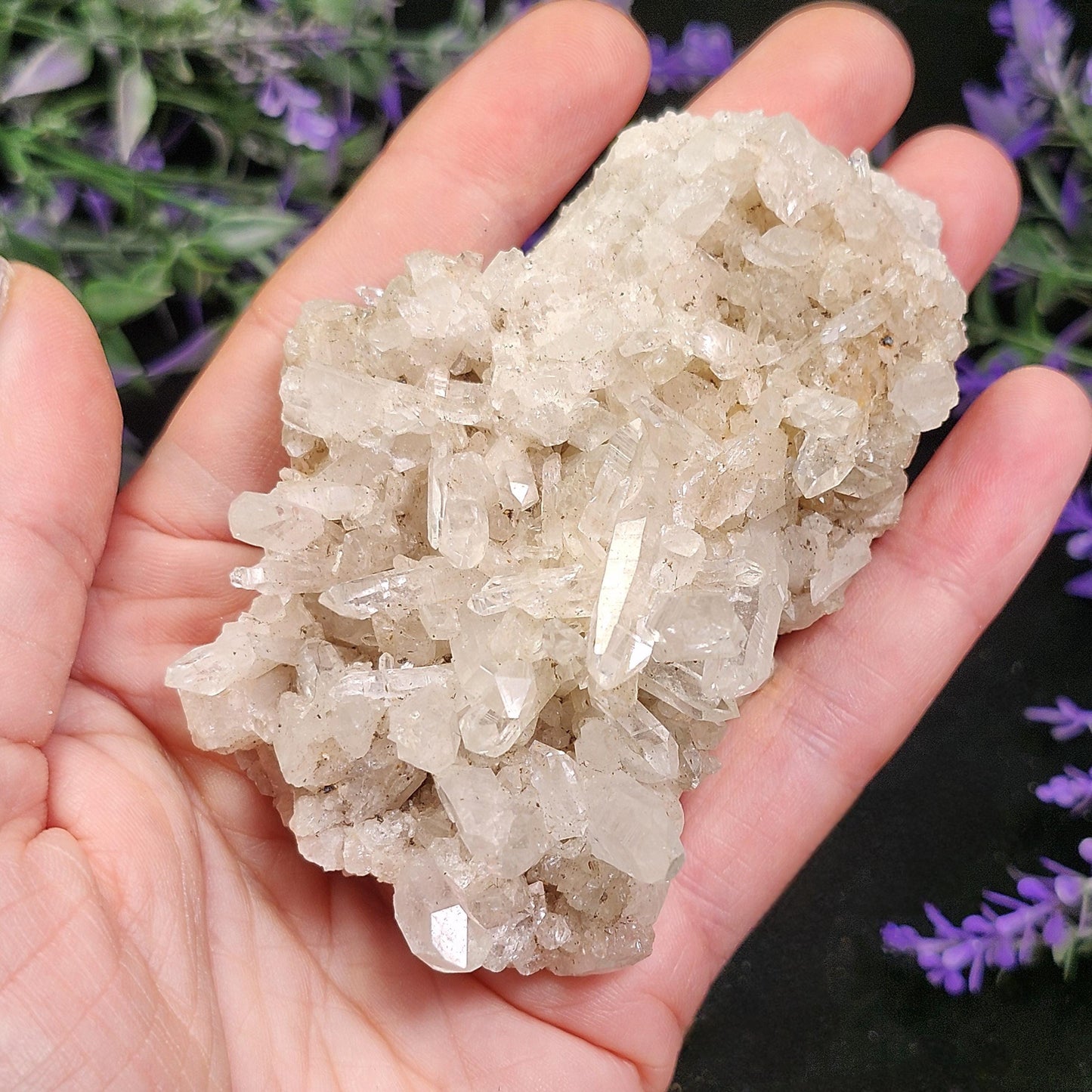 Lemurian Quartz Cluster 129g