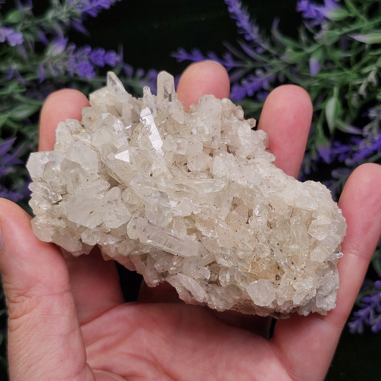 Lemurian Quartz Cluster 129g