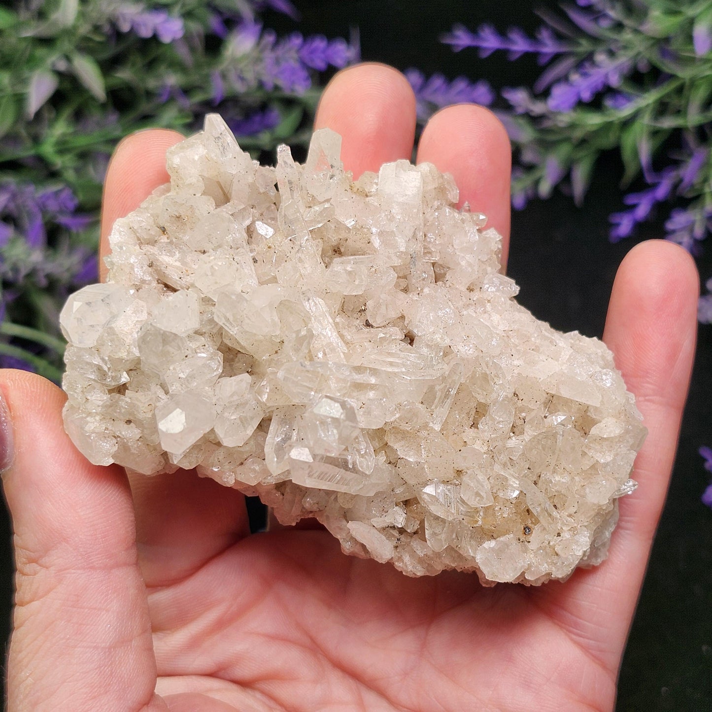 Lemurian Quartz Cluster 129g