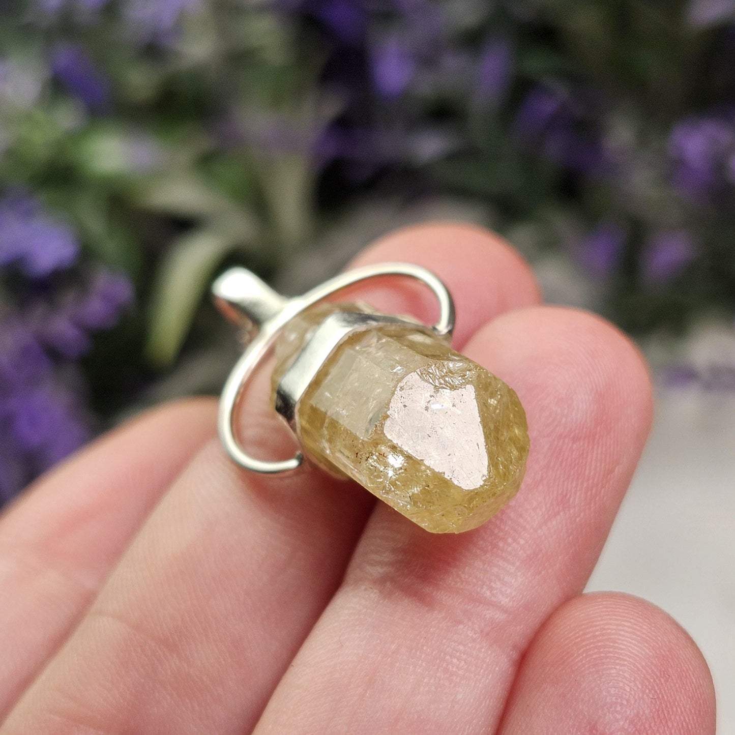 Golden Apatite Pendant