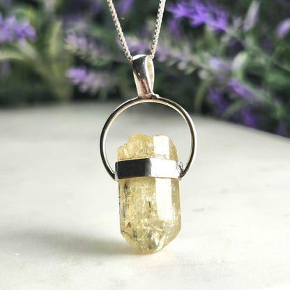 Golden Apatite Pendant