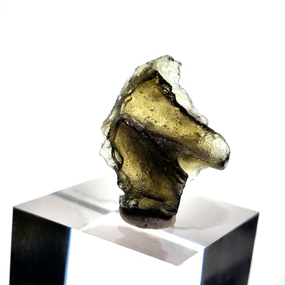 Genuine Moldavite Specimen 2.29g, Authentic Moldavite Tektite, Moldavite Crystal