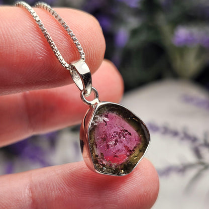 Watermelon Tourmaline Pendant