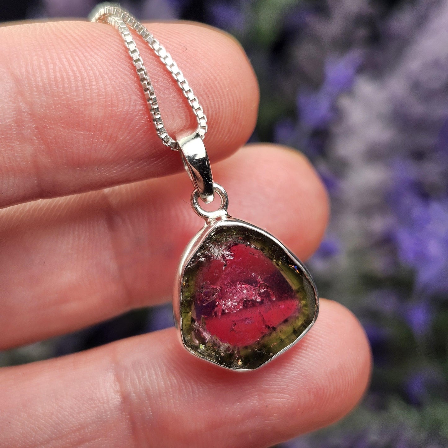 Watermelon Tourmaline Pendant