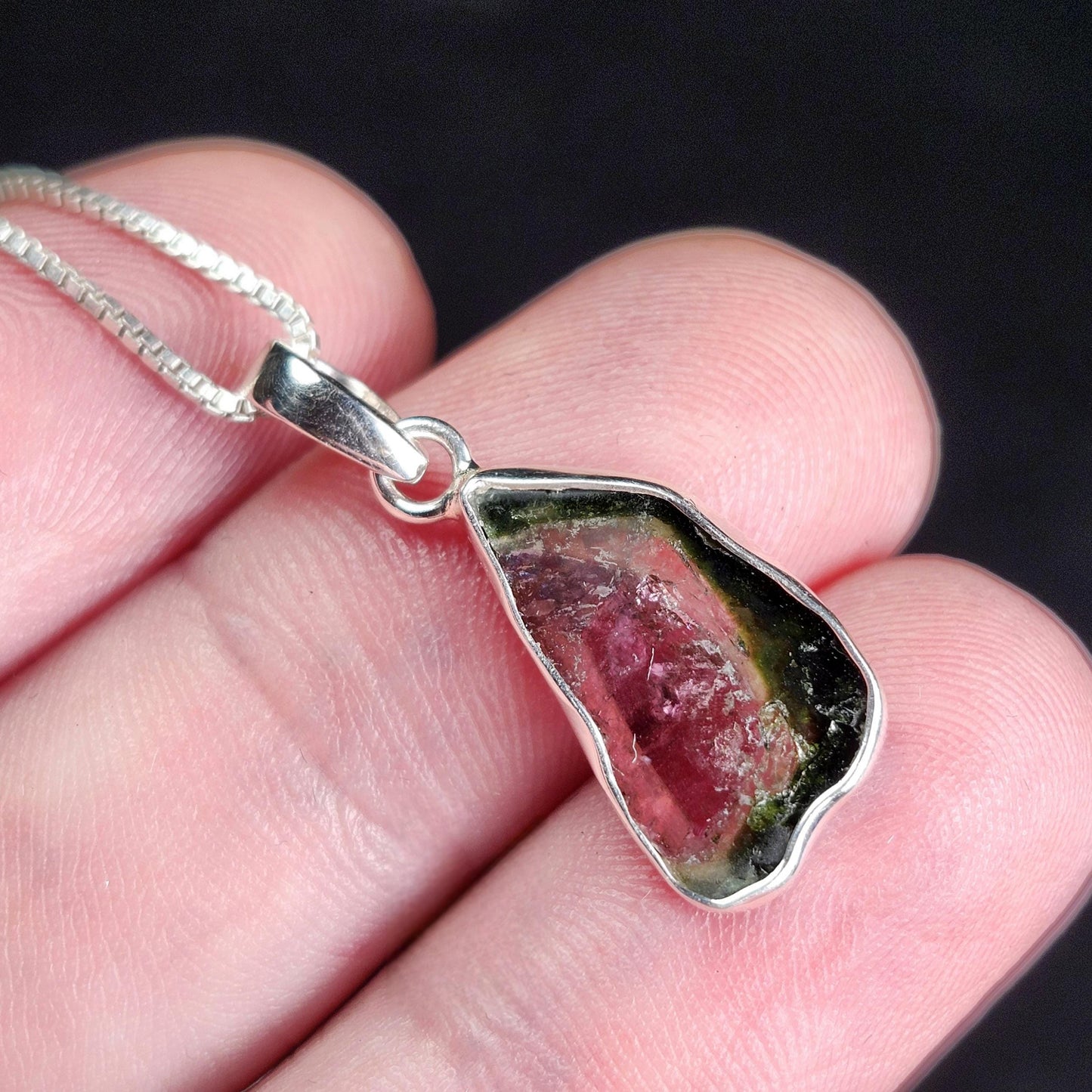 Watermelon Tourmaline Pendant