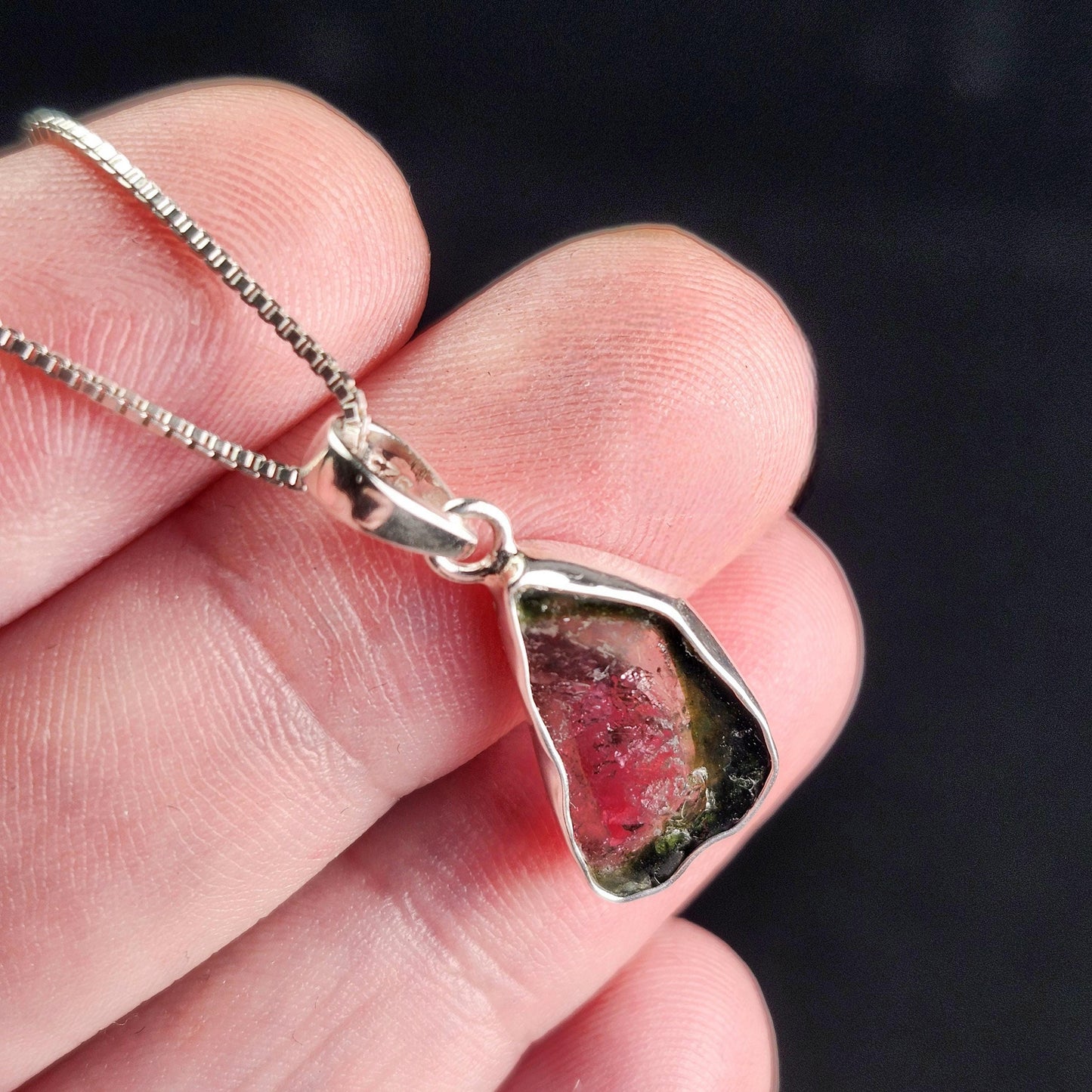 Watermelon Tourmaline Pendant