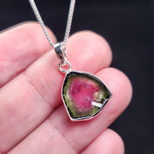 Watermelon Tourmaline Pendant