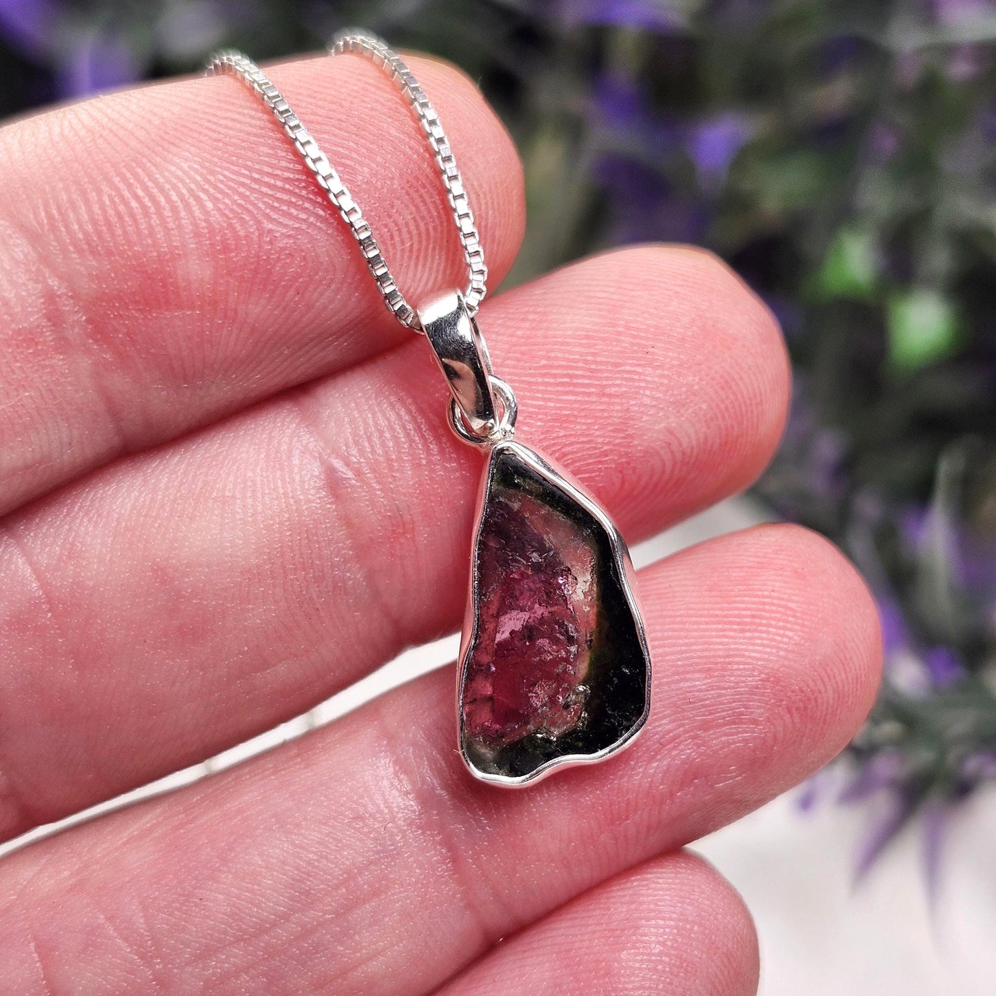 Watermelon Tourmaline Pendant