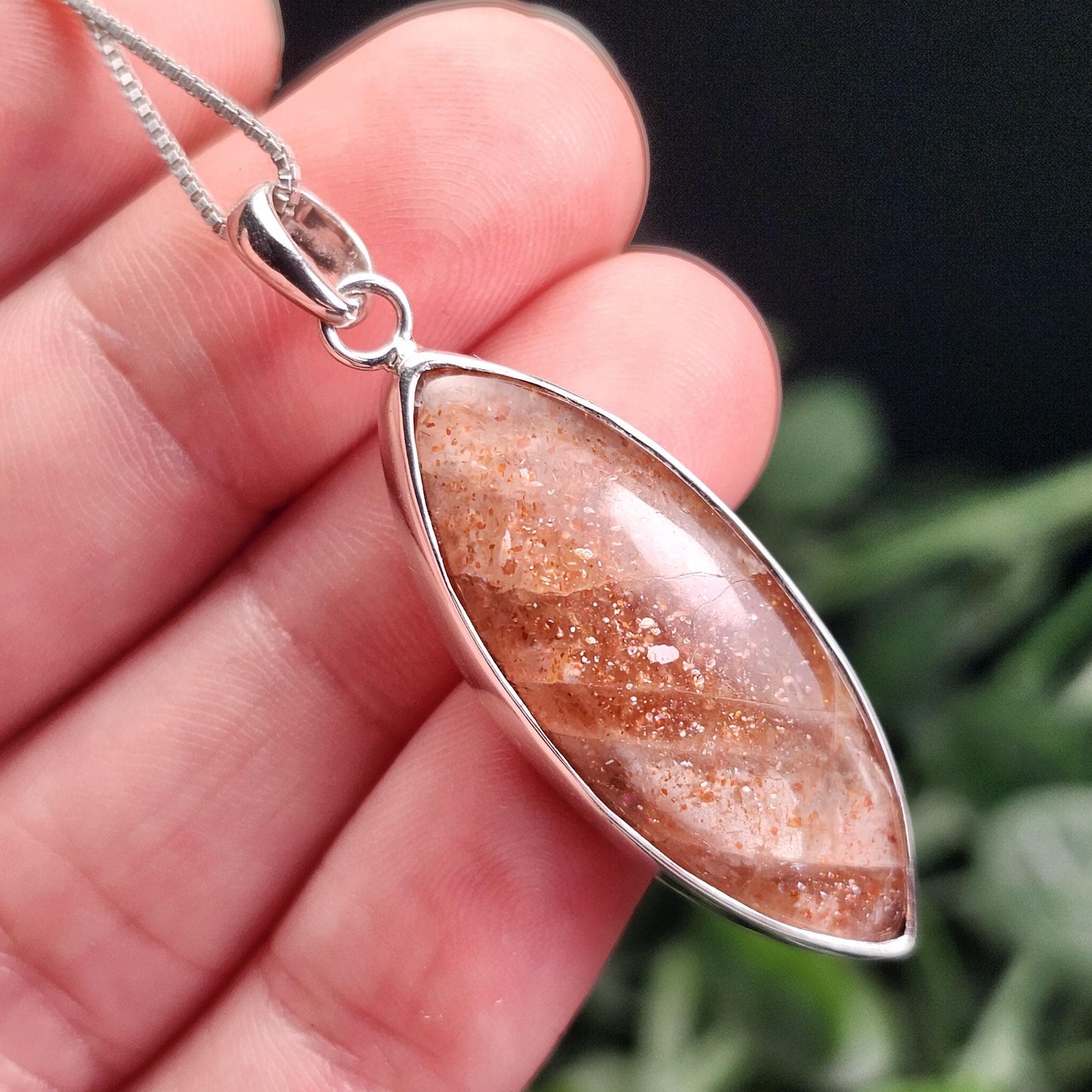 Rainbow Sunstone Pendant