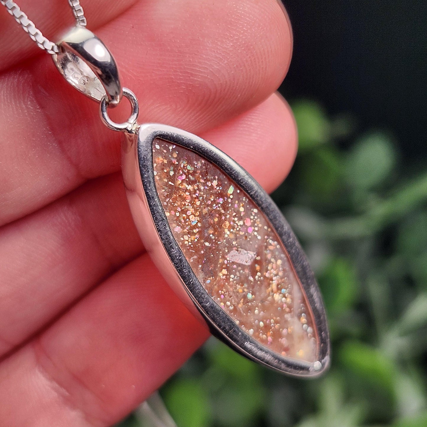 Rainbow Sunstone Pendant