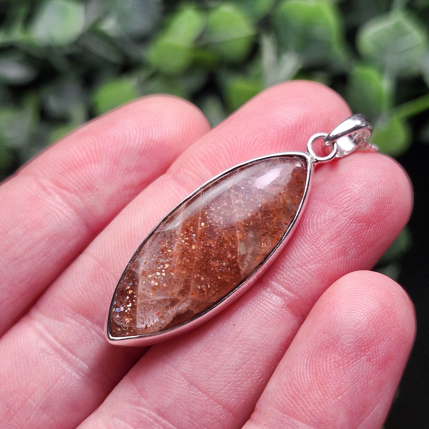 Rainbow Sunstone Pendant