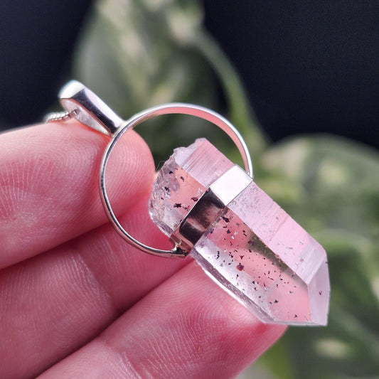 Brandberg Quartz with Lepidocrocite Pendant