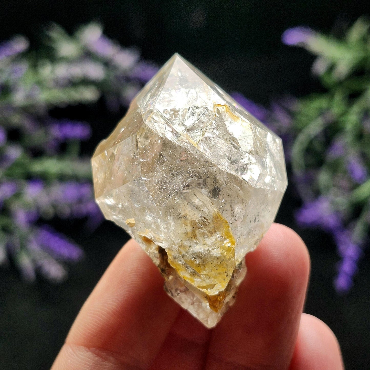 Golden Herkimer Diamond 36g