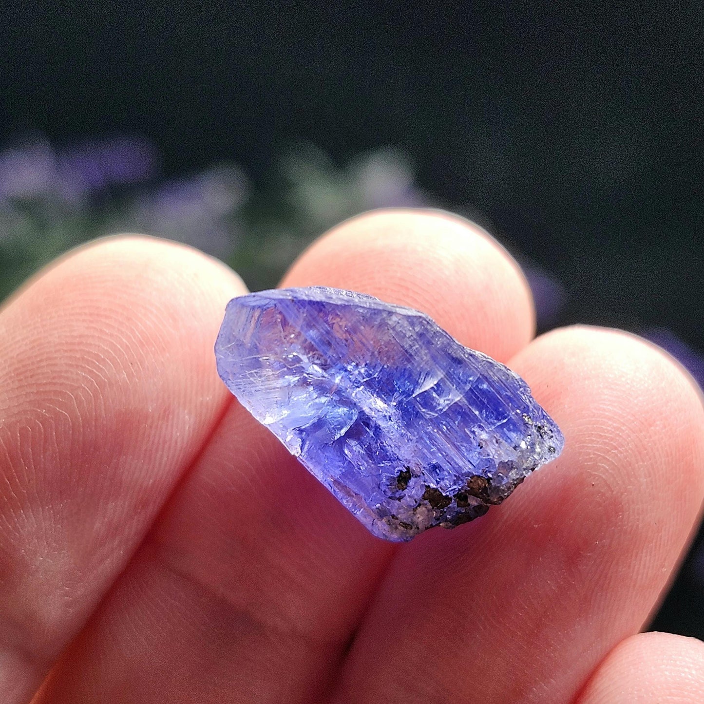 Blue Tanzanite Crystal 2.6g