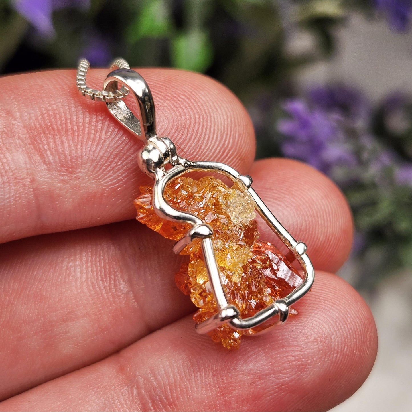 Orange Zincite Pendant