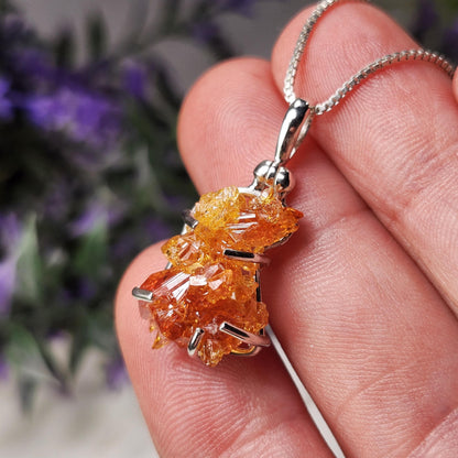Orange Zincite Pendant