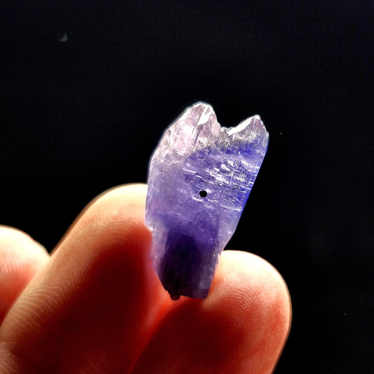TWINNED Tanzanite Crystal 2.6g Parallel Growth