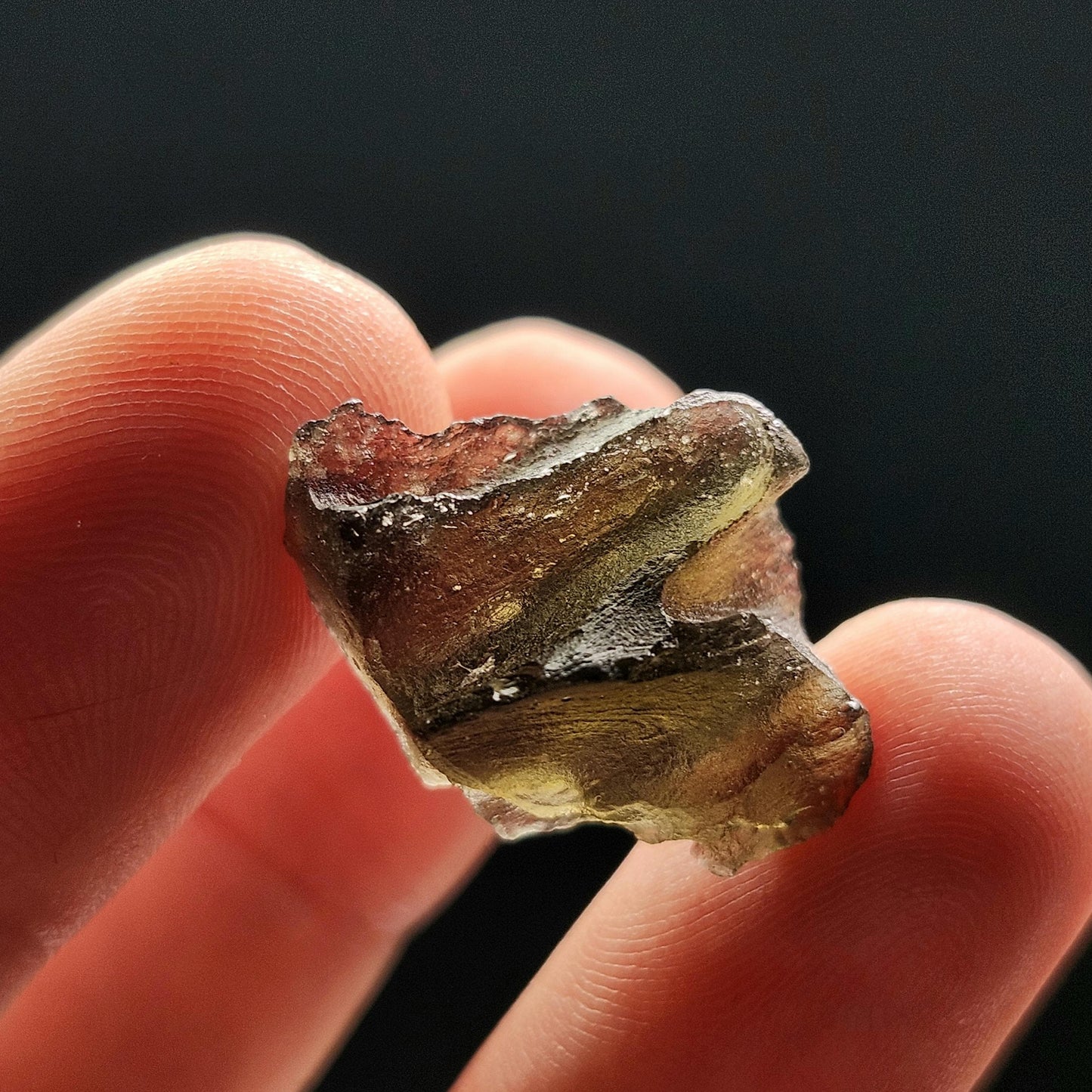 Genuine Moldavite Specimen 2.29g, Authentic Moldavite Tektite, Moldavite Crystal