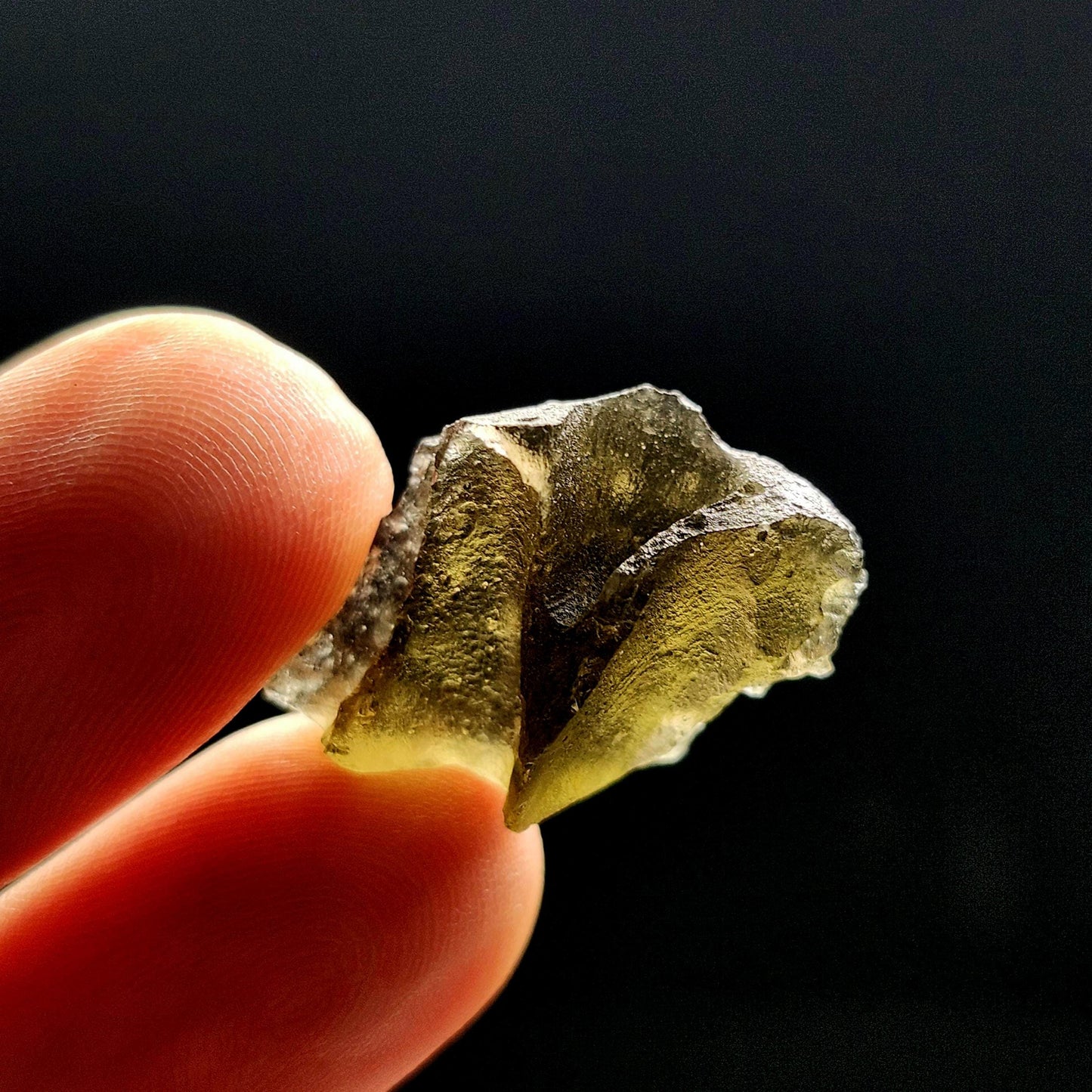 Genuine Moldavite Specimen 2.29g, Authentic Moldavite Tektite, Moldavite Crystal
