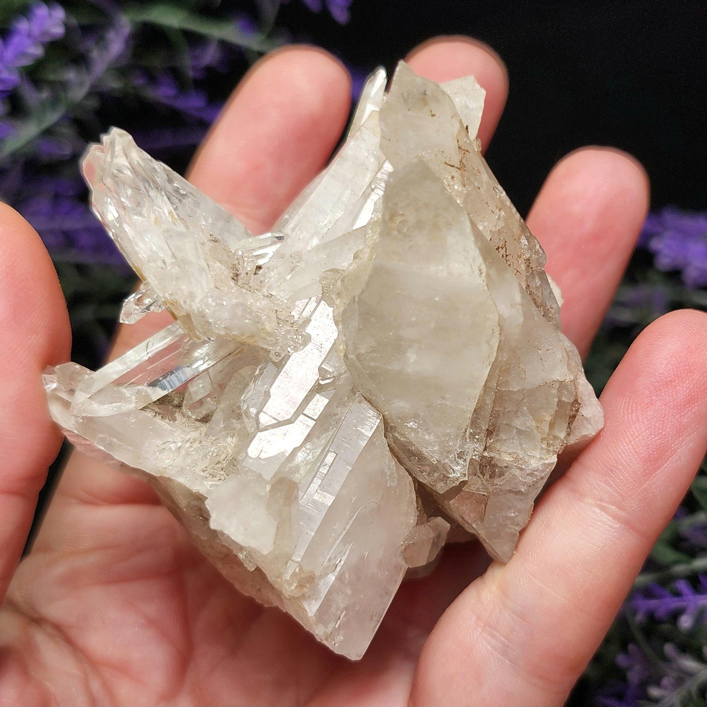 Lemurian Quartz Cluster 120g