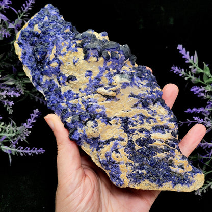 Blue Fluorite Crystal Cluster 1.37 lbs, "Blueberry" Fluorite Crystal Specimen