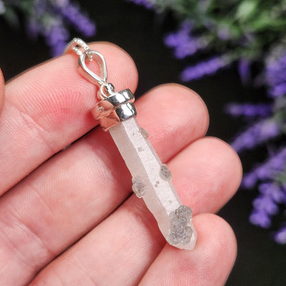 Inner Mongolia Fluorite Quartz Pendant