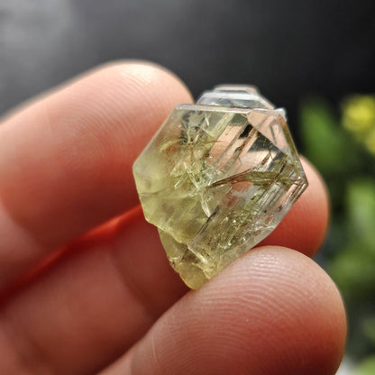 RARE Yellow Tanzanite Crystal: Raw, Terminated, Untreated Gold Tanzanite from Tanzania (3.04 grams)