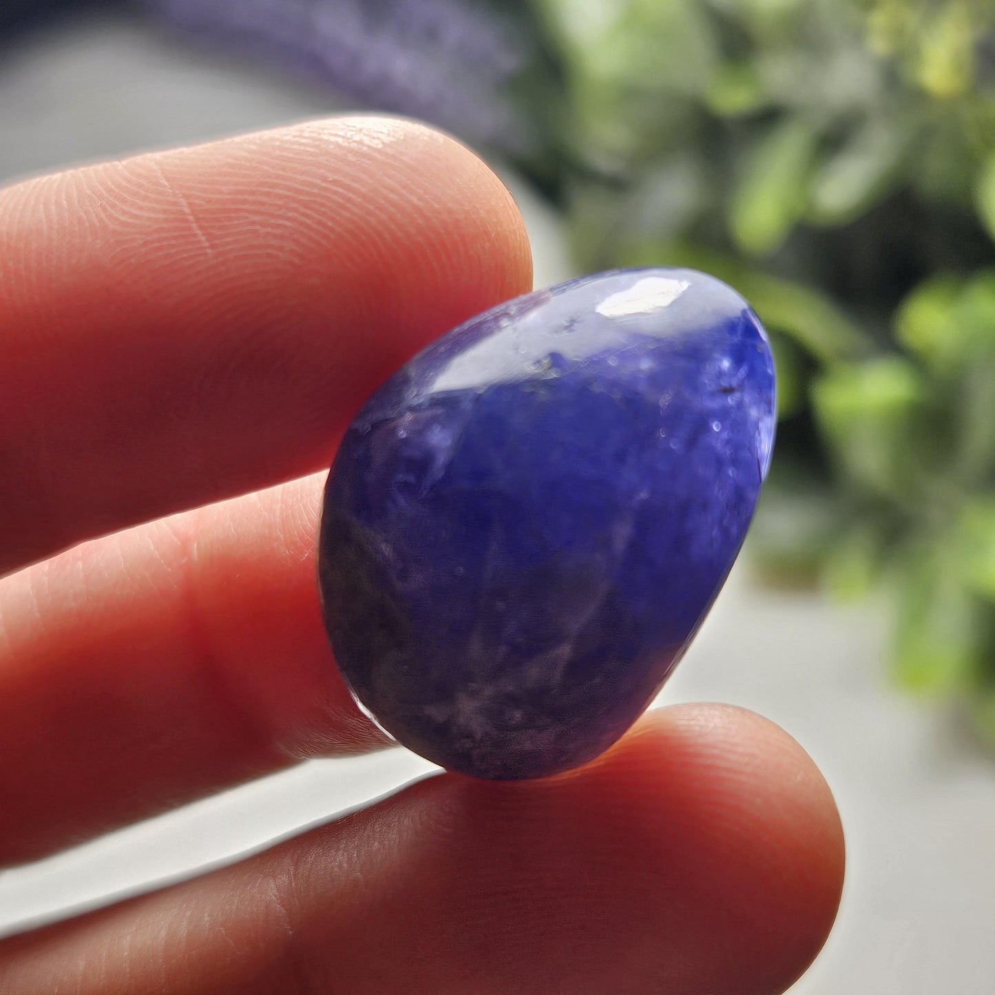 Polished Tanzanite Crystal, 7.6g: Large Authentic Tanzanian Specimen, Vibrant Indigo Tanzanite