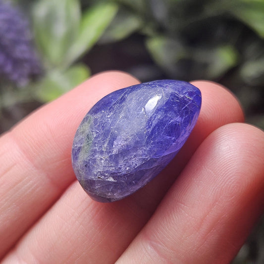 Polished Tanzanite Crystal, 7.6g: Large Authentic Tanzanian Specimen, Vibrant Indigo Tanzanite