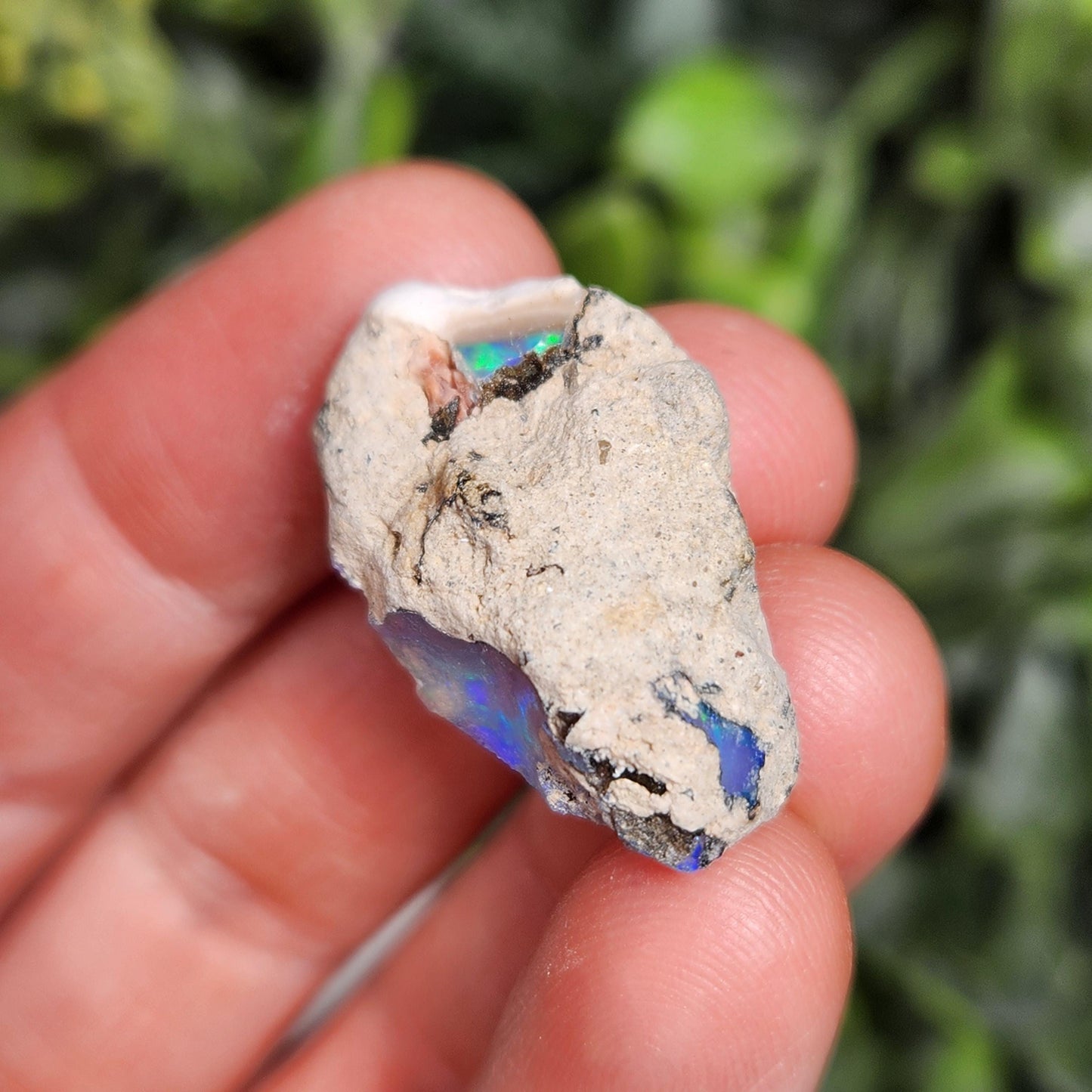 Raw Rainbow Opal Crystal, 3.09g, Authentic African Opal Specimen