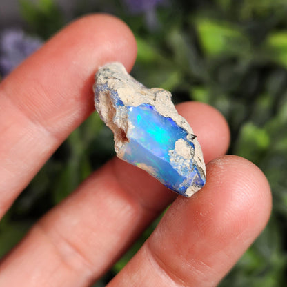 Raw Rainbow Opal Crystal, 3.09g, Authentic African Opal Specimen