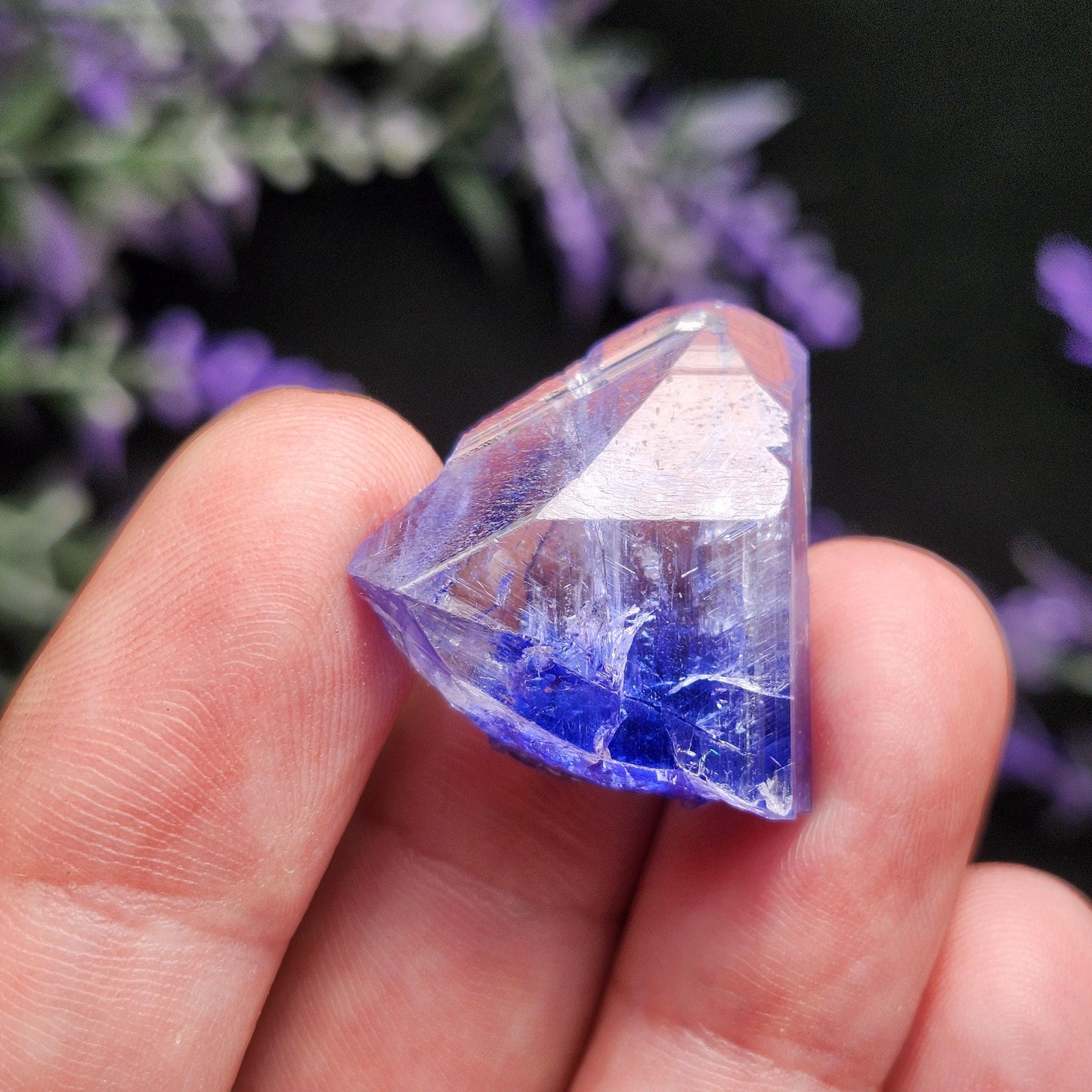 Tanzanite Crystal 6.69g, Bi Colored Raw Tanzanite Stone Specimen