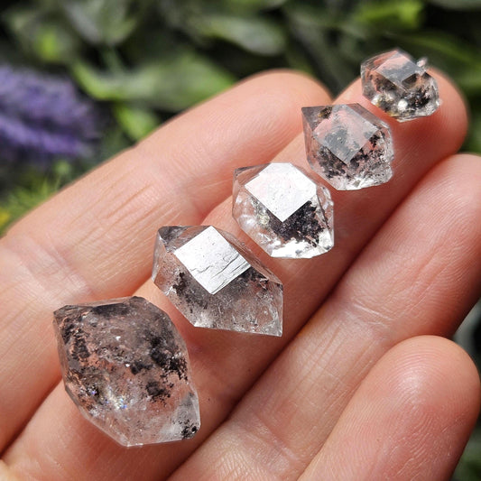 Black Herkimer Diamond with ANTHRAXOLITE