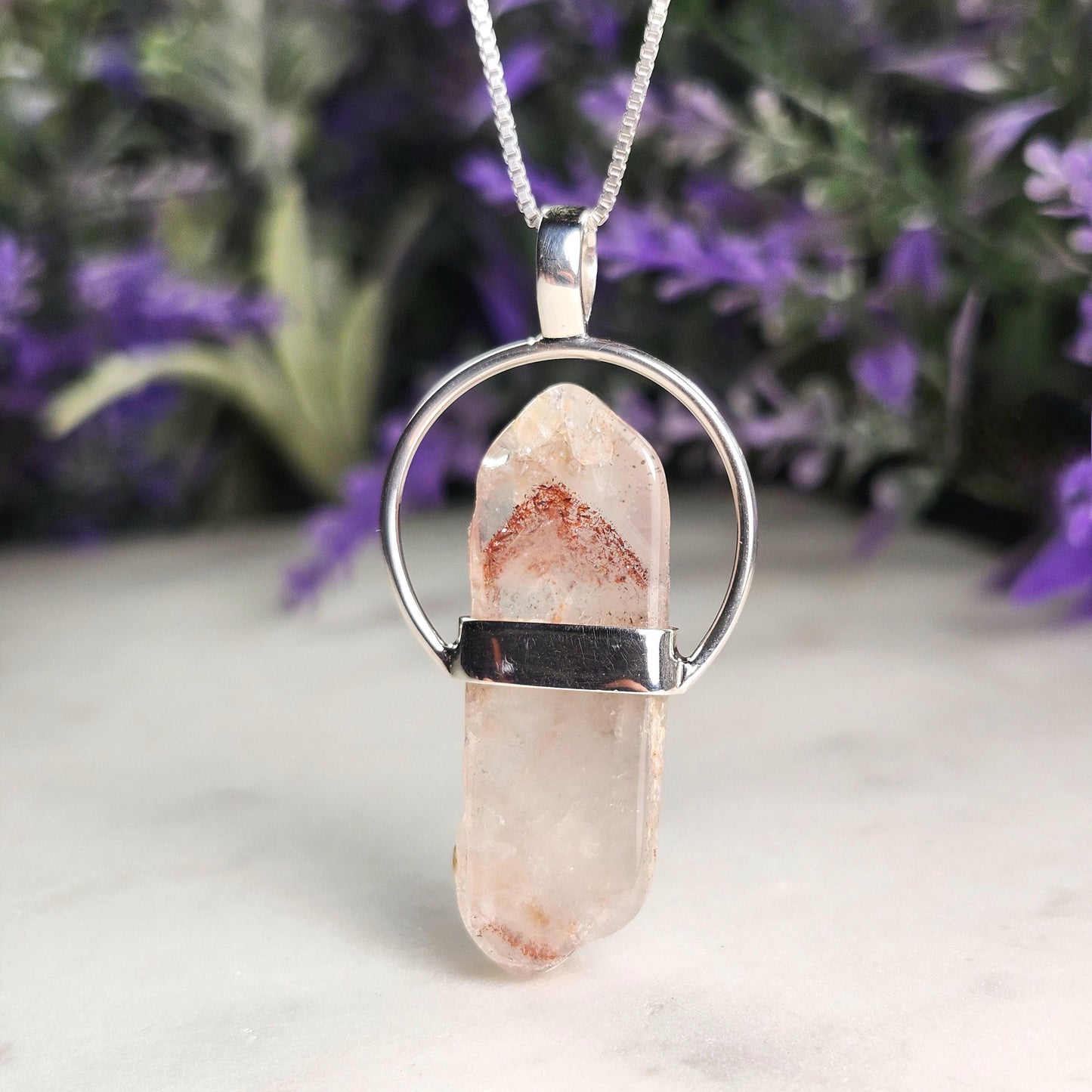 Red Phantom Quartz Pendant