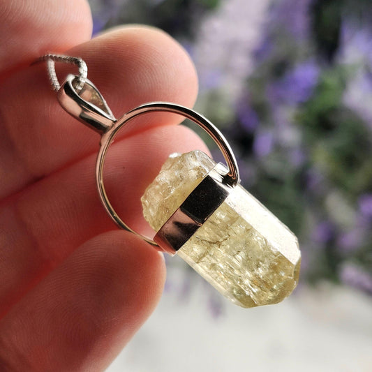 Golden Apatite Pendant