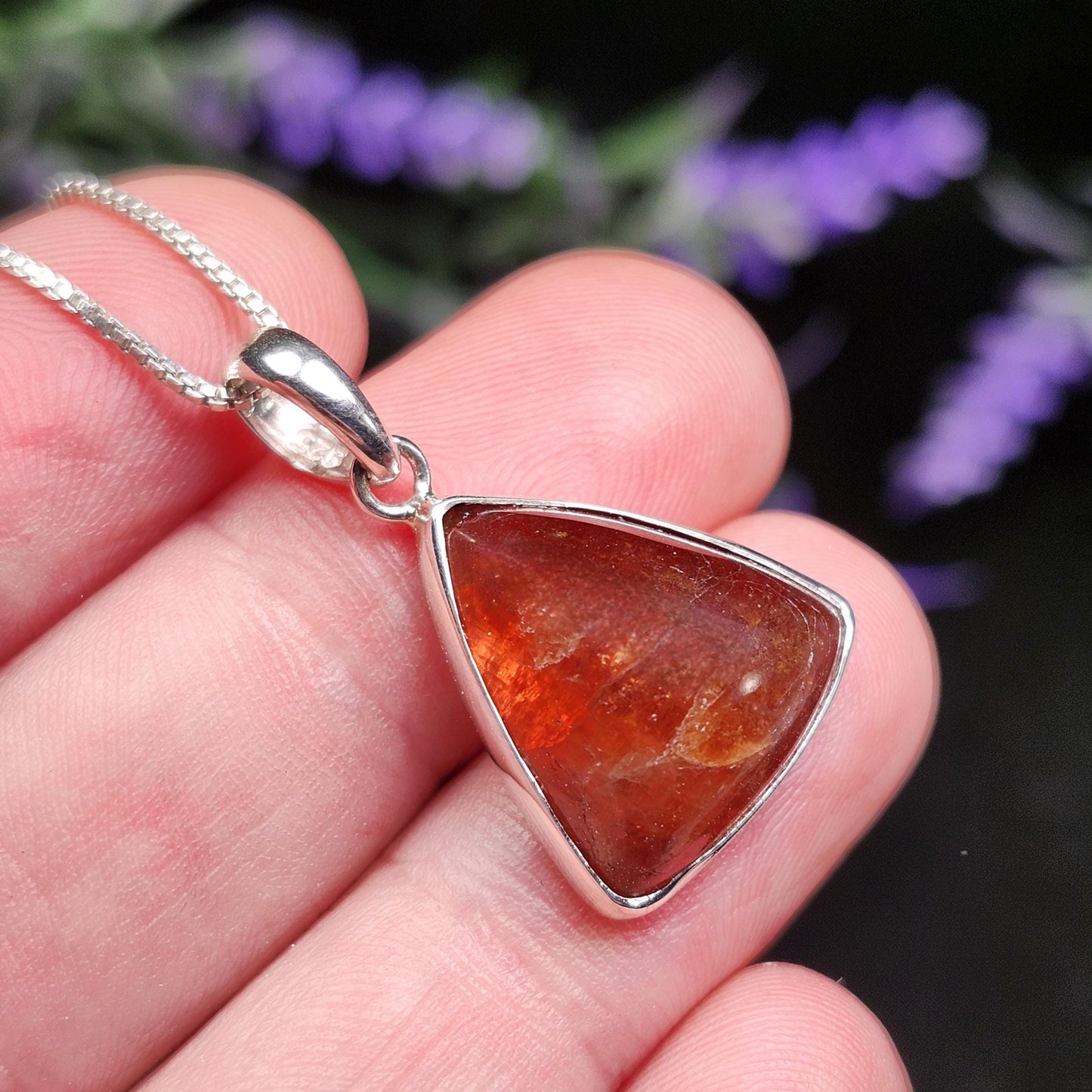 Spessartine Garnet Pendant